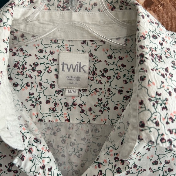Twik by Simons White Floral Blouse M - Picture 5 of 16